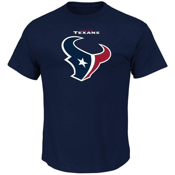 Men NFL Houston Texans Majestic Big  Tall Critical Victory TShirt Navy